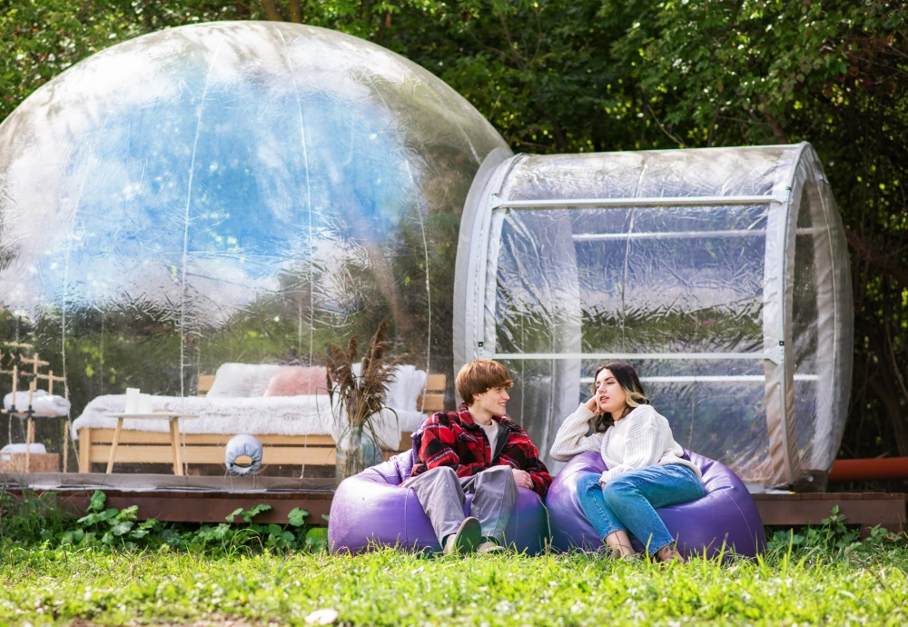 inflatable transparent dome tent